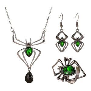 Boutique Matching 4 Piece Emerald Green Costume Jewelry